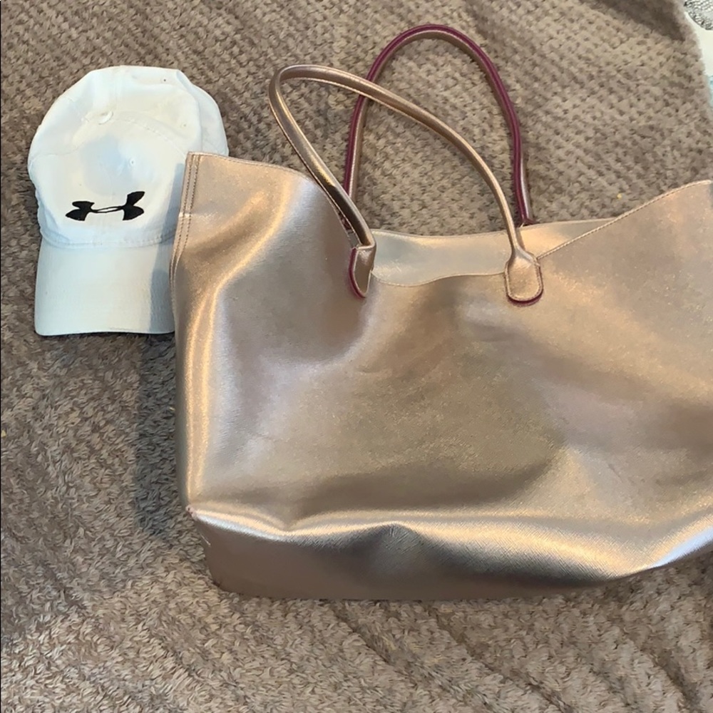 Large gold tote
